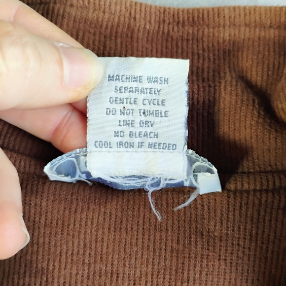 Vintage Onque Casuals Pullover Sweater Womens Large Brown Goblincore 1/4 Zip - Picture 7 of 12